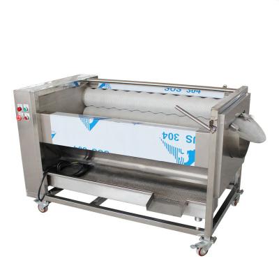 China automatic factory brush potato peeling machine price/potato washing and peeling machine for sale