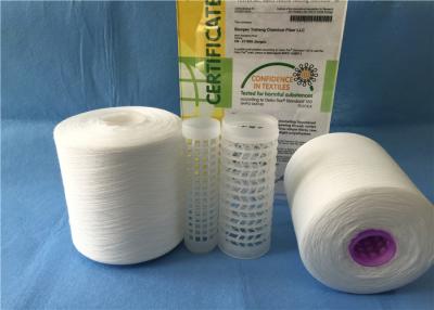 Chine Blancs crus de Vierge/alourdissent semi 40/2 fil de polyesters tourné par anneau, hauts fils de polyesters de ténacité à vendre