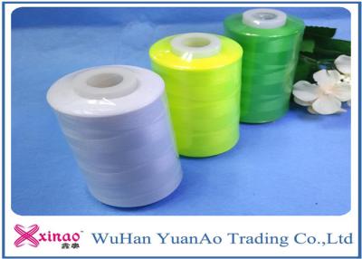 China Raw White / Green Strong Sewing Thread / Spun Polyester  Sewing Thread for sale