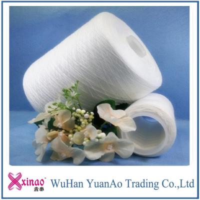 China 40/2 42/2 45/2 RW 100% polyester spun yarns , glazed sewing machine thread AAA quality for sale