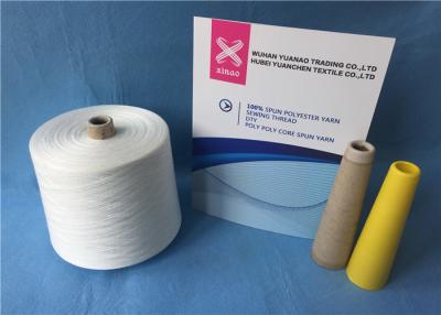 China High Tenacity Raw White Yarn 100 Percent Virgin Spun Polyester Yarn for sale