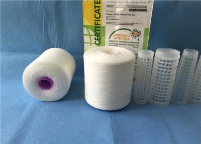 Chine Fil 100% de couture blanc cru de polyester de fil de torsion élevée de la ténacité Z/S à vendre