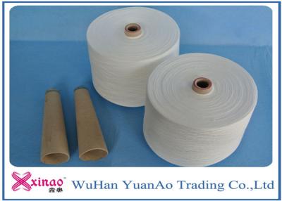 China Hilados de polyester hechos girar tela de los vaqueros en la base de papel, hilados de polyester blancos crudos en venta