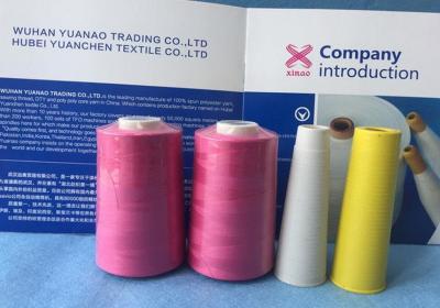 China Low Shrinkage Abrasion - Resistant Ring Spun Polyester Yarn 40/2 Color For TFO Machine for sale