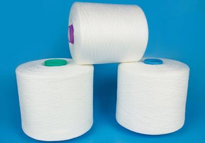 China 100 Polyester Yarn Ne 302 Spun with High Strength on Dyeing Tube Yarn for sale