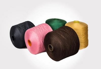 China 30s / 1 Dyed Polyester Yarn , Spun Polyester Thread for hand knitting for sale