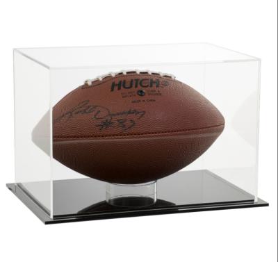 China 100% Acrylic/PMMA/Plexiglass/Perspex Customizable Clear Plexiglass Soccer Ball Basketball Appearance Case Football Display Box for sale