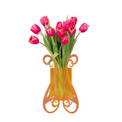 China Displaying Creative Goods Acrylic Flower Vase For Home Decor Wedding Vase for sale