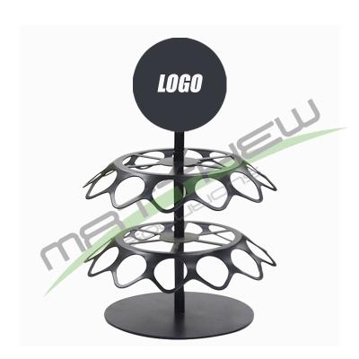 China Supermaket & coffee & Mail & Custom Kitchen MT Logo Rotatable Coffee Pod Holder Shop Display Stand Rack For Store for sale