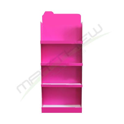 China MT Multifunctional Customized 4 Layers Cardboard Food Bottle Retail Display Stand MT-Customized for sale