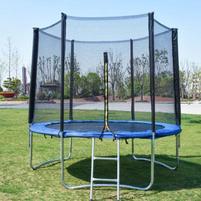 China With Large Protective Net Round Park Trampolines For Kids 10 Feet Trampolines With Enclosures for sale