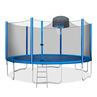 China With Protective Net Outdoor Gym For Adult And Kids Basketball Court Trampoline With PVC 15ft for sale