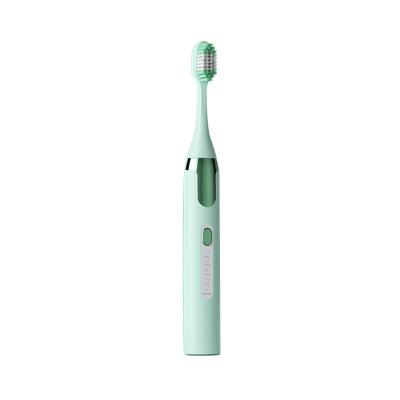 China ABS+stainless steel round head electric toothbrush power display 2 in 1 multifunctional electric toothbrush for sale