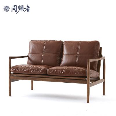 China Down Cushion TPZ002B Wholesale Lounge Chairs Modern Leisure Reclining 2 Seater Leather Sofa Armchair Home Furniture Leisure Chairs for sale