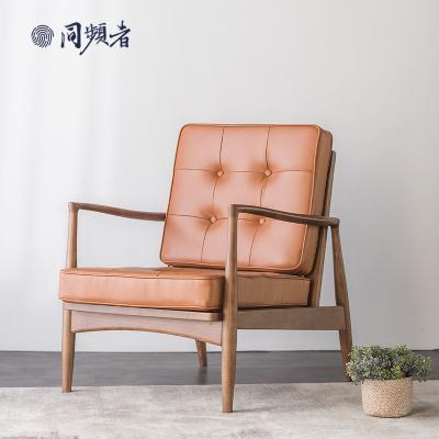 China Leisure Sofa Chair TPZ031 Leather Lounge Chair With Armchair Living Room Furniture Balcony Upholstered Modern Nordic Modern Sofa Chair for sale