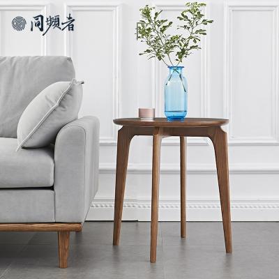 China TPZ025 Ash Round Simple Design Coffee Table Living Room Bedroom Tea Table Sofa Side Corner Round Wood Table for sale