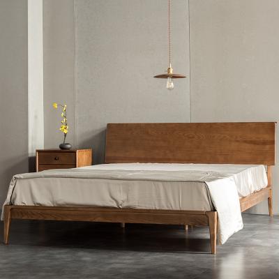 China Bed frame with headboard TPZ030 wholesale funiture home modern hotel solid wood bed frame with headboard bedroom queen size king size bed wood frame for sale