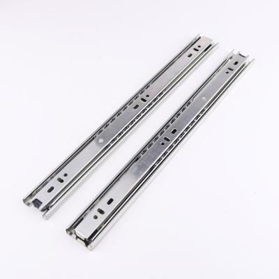 China Office Zinc Firm Plate Ball Bearing Large Loading Capacity Locking Drawer Slide Softclose Drawer Slider for sale