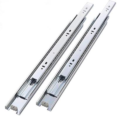 China Precise Fit 45mm Funituer Sliders Rail Extension Telescope Channel Ball Bearing Durable Sliding Drawer Slides Full for sale