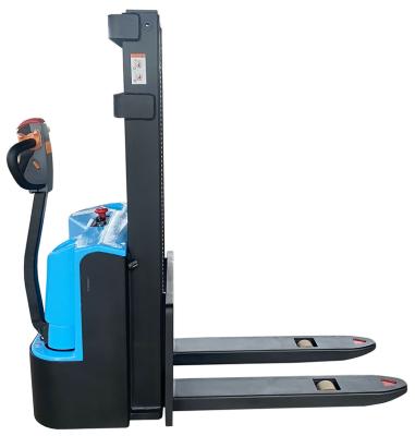 China Material Stacking YJL 1.5tons 2.0tons battery powered pedestrian full electric pallet stacker Lithium battery optional for sale