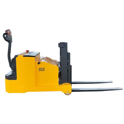 China Material Stacking Younglift 1500kg 2000kg electric reach stacker with arm rest for sale