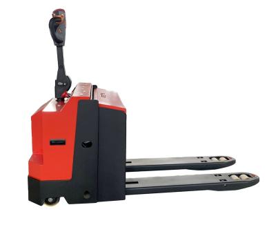 China Material Stacking 24V 3000kgs battery heavy duty pallet jack with CE certificate for sale