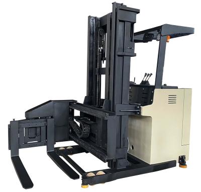 China Material Stacking YJL Electric Forklift Ac Motor 1 Ton 3 Way Pallet Stacker for sale