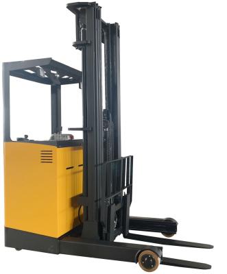 China Material Stacking Younglift full electric reach stacker truck stacker with forged forks for sale