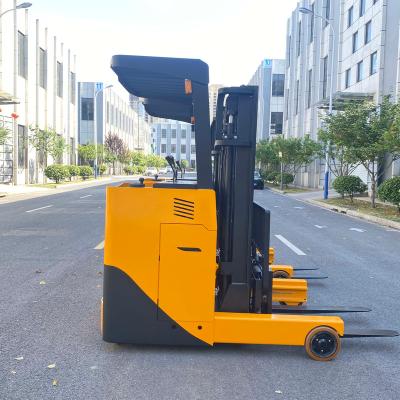 China Material Stacking YJL 1.5ton 2ton battery electric reach truck for sale