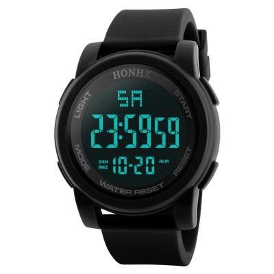 China 2018 Alarm Silicone Band LED Display Digital Watches For Teenager Sports Outdoor Wristwatches for sale