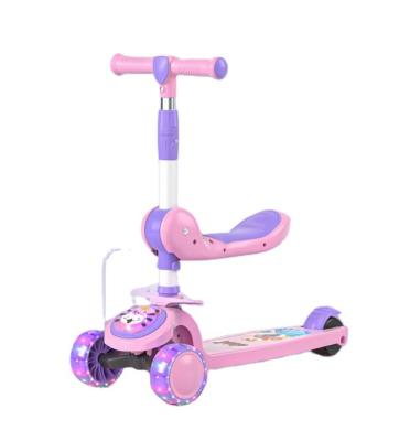 China New Style Kids Folding Colorful Foot Powered 3 Wheel Children Scooter With Brake Scooter For Kids for sale