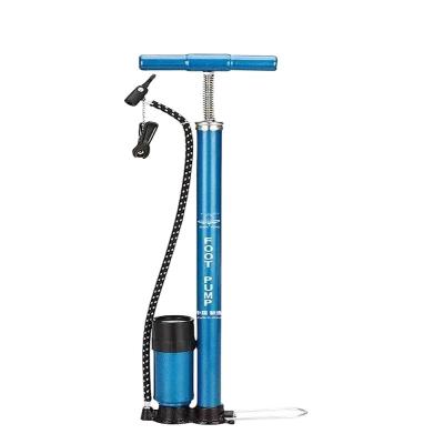 China 160 PSI Portable Cycling Floor Pump Seamless Steel and Rubber Bicycles and Drinking Balls Hand Pump for sale