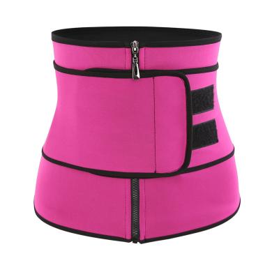 China Custom Logo Waist Trainer Slimming Workout Belt Neoprene Sweat Waist Trainer Band Wrap Women Weight Loss Waist Trainer Corset for sale