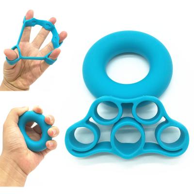 China Finger Strengtheners Hand Trainer Gripping Ring Carpal Expander Grip Exercise Equipment Relaxation Therapy Fitness Silicone Finger Rehabilitation for sale