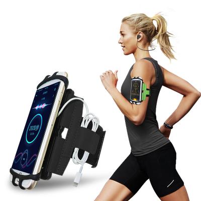 China Detachable Rotating Creative Armband 23cm*5cm/16*7.7cm Mobile Phone Wristband Male Sports And Female Outdoor Running Armband Gift for sale