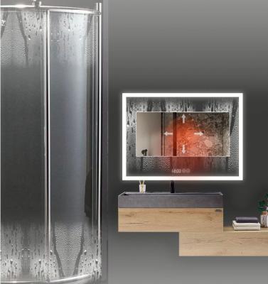 China Illuminated Modern Style Rectangular Backlit Mirror LED Bath Mirror Mounted Bathroom Mirror with Lights for sale