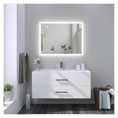 China Illuminated 36 Inch Floating Single Sink Bathroom Cabinet Vanity Combination Modern Style Mirror Bathroom Vanity Set for sale