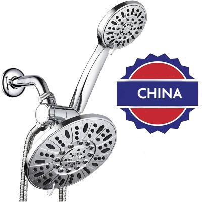 China Without Diverter Modern Water Saving Flow 360 Degrees Turbo Rotating With Fan Abs Rain Spray 360 Bath Shower Head for sale