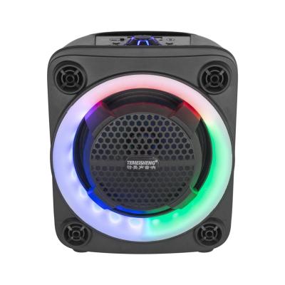 China Outdoor activities; feast; 2020 new conference design 6 inch rechargeable battery speaker in temeisheng high power usbsdbtfmled lightweight speaker for sale