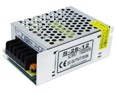 China Metal Case Input AC To DC 12V 2A 25W Switching Power Supply For Led Strip for sale