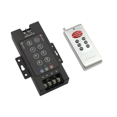 China Control Lights 8 Head RGB Controller DC 12V 24V RF Dimmer LED Controller For Lighting String LED Wireless Strip for sale