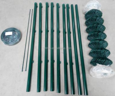 China Easily Assembled Carton Packing Full Set Chain Link Fence for sale