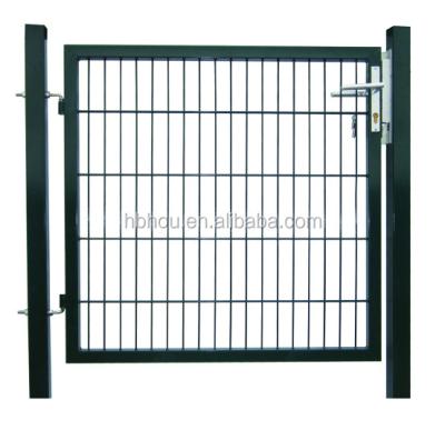 China Hot Sale Easily Assembled Single Powder Coated Iron Garden Gate for sale