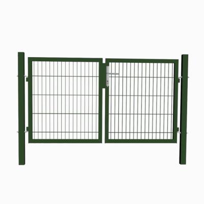 China Hot Selling Good Quality Easily Assembled Powder Coated Square Tube Fence Post Garden Gate for sale