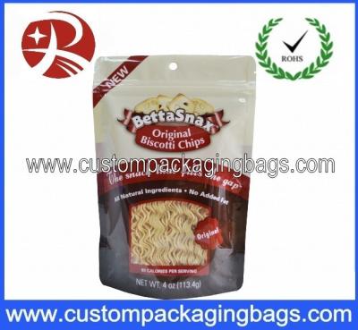 China Round Bottom Gusset Snack Plastic Stand Up Pouches Ziplock Bags for sale