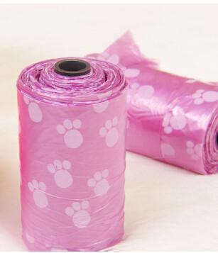 China Colorful Dog Poop Bags With Customized Printing In Roll for sale