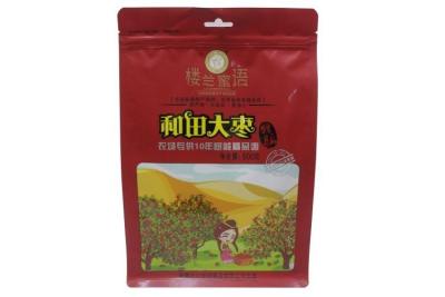 China Commercial Food Flat Bottom Pouch Flexible Plastic Packaging For Nuts for sale