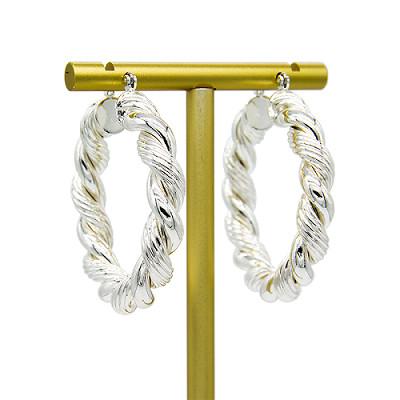 China 14k Gold Diamond Cartilage Earring Flat Back Gold Piercing Earring Silver Hoop à venda