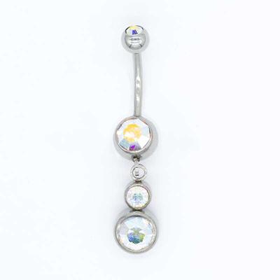Cina Perle d'acciaio chirurgiche del bilanciere di Crystal Stones Body Piercings Jewellery in vendita