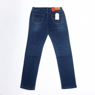 China Wholesale Mens Breathable Jeans With Pockets Dark Blue Straight Leg Jeans for sale